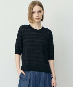 L size ONWARD(大きいサイズ) / エルサイズオンワード ニット・セーター | ルレックスパターン ニットプルオーバー