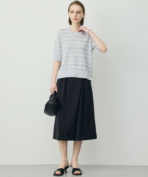 L size ONWARD(大きいサイズ) / エルサイズオンワード ニット・セーター | ルレックスパターン ニットプルオーバー | 詳細2