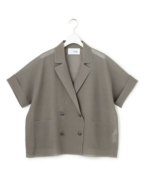 L size ONWARD(大きいサイズ) / エルサイズオンワード その他アウター | 【30th ANNIVERSARY】シアーライトリュクス ニットジャケット | 詳細4