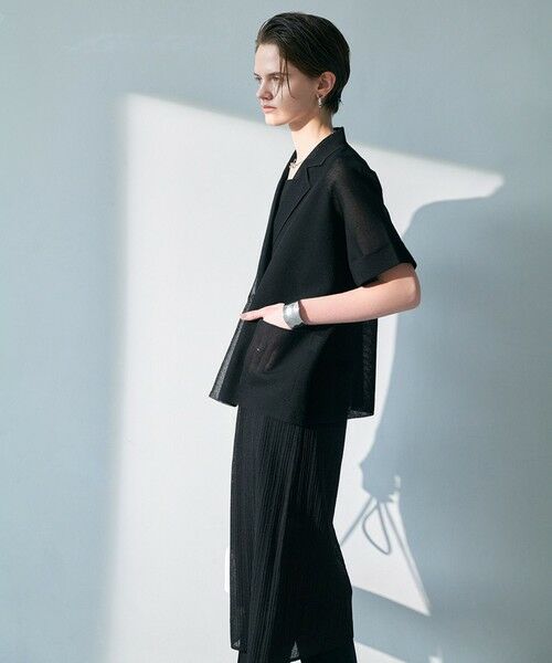 L size ONWARD(大きいサイズ) / エルサイズオンワード その他アウター | 【30th ANNIVERSARY】シアーライトリュクス ニットジャケット | 詳細6