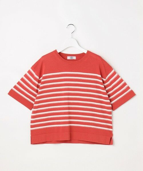 L size ONWARD(大きいサイズ) / エルサイズオンワード ニット・セーター | 【一枚で着映え】COTTON ACETATE DRY ニット Tシャツ | 詳細2