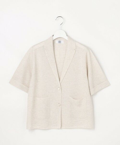 L size ONWARD(大きいサイズ) / エルサイズオンワード テーラードジャケット | Vis/Peスパーク ハーフスリーブ ニットジャケット | 詳細2