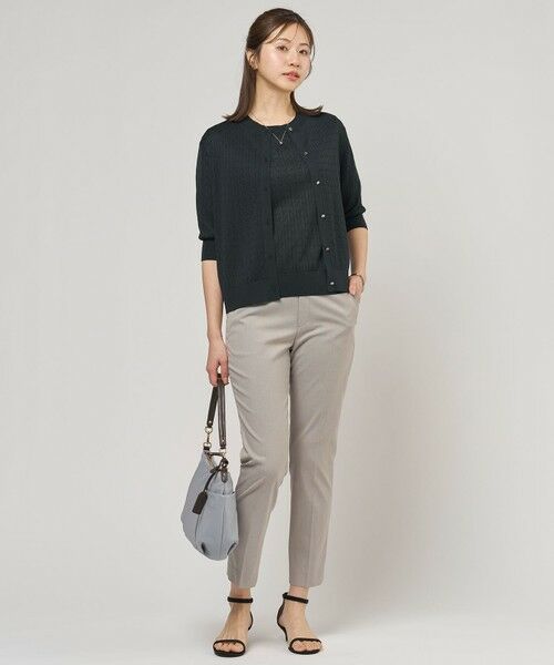 L size ONWARD(大きいサイズ) / エルサイズオンワード カーディガン・ボレロ | Vis/Peスパーク クルーネック カーディガン | 詳細5