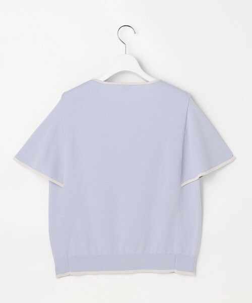 L size ONWARD(大きいサイズ) / エルサイズオンワード ニット・セーター | COOL MINT COTTON POLYESTER フレアスリーブ ニット プルオーバー | 詳細4