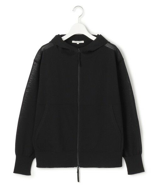 L size ONWARD(大きいサイズ) / エルサイズオンワード パーカー | 【SLOW/一部店舗限定】シアーニット パーカー | 詳細6