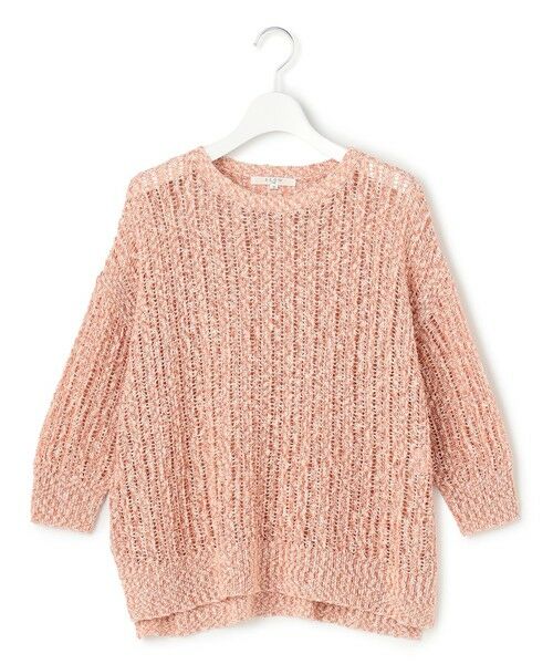 L size ONWARD(大きいサイズ) / エルサイズオンワード ニット・セーター | 【SLOW/一部店舗限定】エンブロイダリープルオーバー サマー ニット | 詳細2