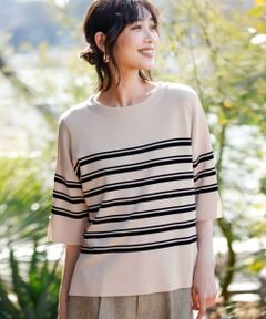 L size ONWARD(大きいサイズ) / エルサイズオンワード ニット・セーター | 【アイスタッチ】ボートネックニット プルオーバー