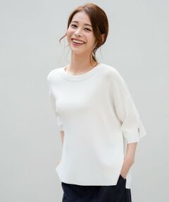 L size ONWARD(大きいサイズ) / エルサイズオンワード ニット・セーター | 【アイスタッチ】ボートネックニット プルオーバー