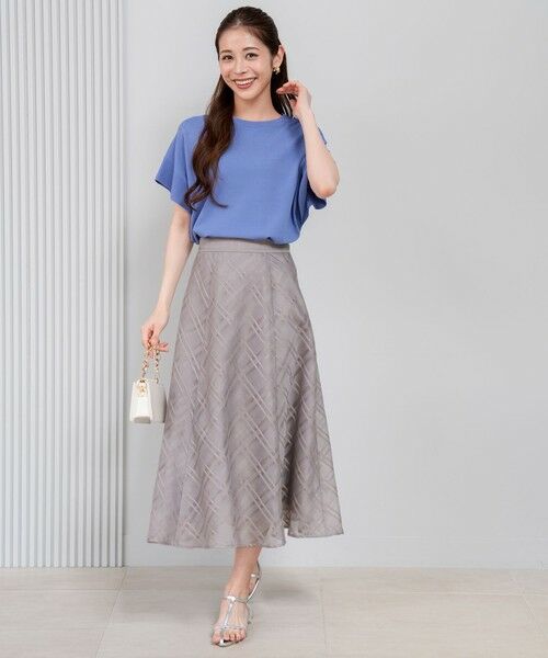 L size ONWARD(大きいサイズ) / エルサイズオンワード ニット・セーター | 【アイスタッチ】フレンチスリーブ ニット | 詳細11