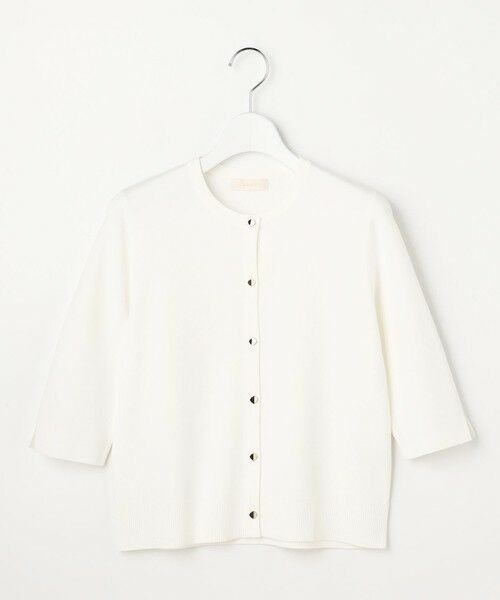 L size ONWARD(大きいサイズ) / エルサイズオンワード カーディガン・ボレロ | 【アイスタッチ】ハーフスリーブ カーディガン | 詳細5