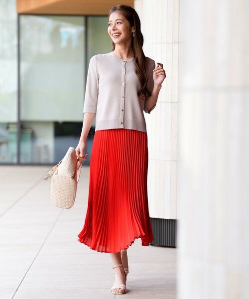 L size ONWARD(大きいサイズ) / エルサイズオンワード カーディガン・ボレロ | 【アイスタッチ】ハーフスリーブ カーディガン | 詳細7