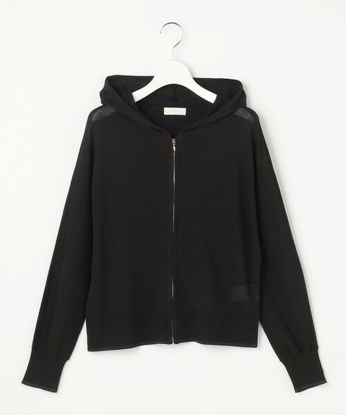 L size ONWARD(大きいサイズ) / エルサイズオンワード カーディガン・ボレロ | エアリー ニットフーディー | 詳細5