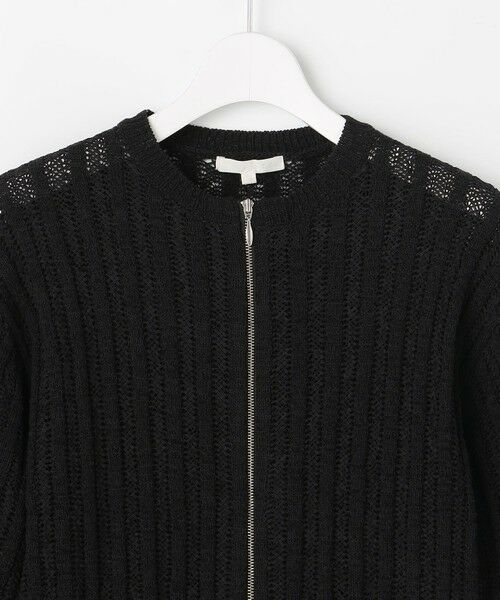 L size ONWARD(大きいサイズ) / エルサイズオンワード ニット・セーター | 【カタログ掲載】ストライプパターンジップ ニット | 詳細5