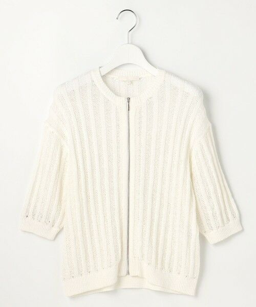 L size ONWARD(大きいサイズ) / エルサイズオンワード ニット・セーター | 【カタログ掲載】ストライプパターンジップ ニット | 詳細13