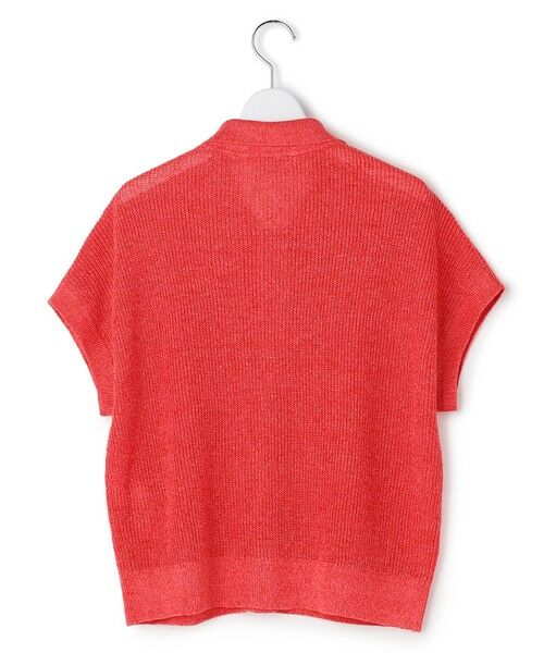 L size ONWARD(大きいサイズ) / エルサイズオンワード ニット・セーター | ピュアリネン ハーフスリーブ ポロニット | 詳細4