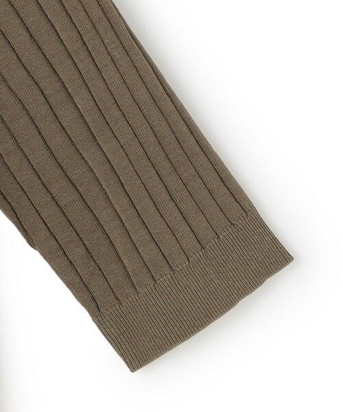 L size ONWARD(大きいサイズ) / エルサイズオンワード ニット・セーター | ワイドリブ 五分袖 ポロニット | 詳細6