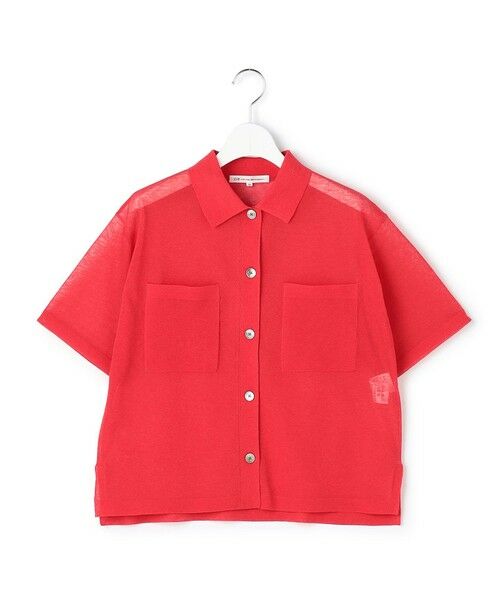 L size ONWARD(大きいサイズ) / エルサイズオンワード ニット・セーター | 【見上愛さん着用/WEB&一部店舗限定カラーあり】シアー ポロニット | 詳細9