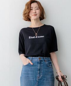 L size ONWARD(大きいサイズ) / エルサイズオンワード ニット・セーター | インターシャロゴ レターニット