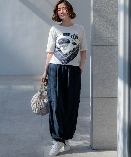 L size ONWARD(大きいサイズ) / エルサイズオンワード ニット・セーター | インターシャロゴ レターニット | 詳細3