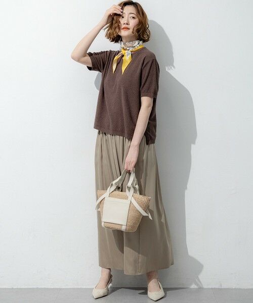 L size ONWARD(大きいサイズ) / エルサイズオンワード ニット・セーター | コットンナイロンミニブークレ ニットT | 詳細13