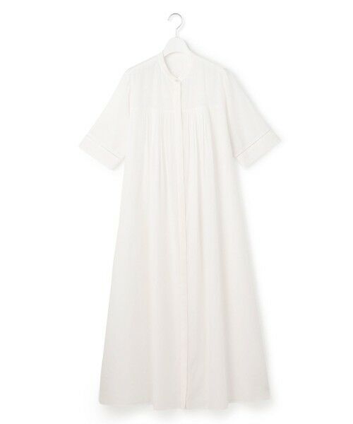 L size ONWARD(大きいサイズ) / エルサイズオンワード ミニ丈・ひざ丈ワンピース | リネンスラブローン シャツワンピース | 詳細5