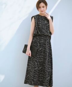 L size ONWARD(大きいサイズ) / エルサイズオンワード ロング・マキシ丈ワンピース | 【30th ANNIVERSARY】5cityプリント ノースリーブワンピース