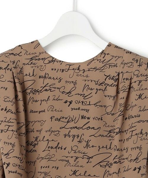 L size ONWARD(大きいサイズ) / エルサイズオンワード ロング・マキシ丈ワンピース | 【30th ANNIVERSARY】5cityプリント ノースリーブワンピース | 詳細7