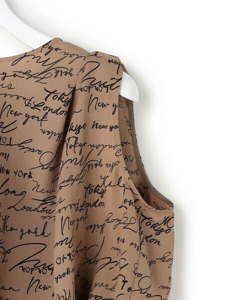 L size ONWARD(大きいサイズ) / エルサイズオンワード ロング・マキシ丈ワンピース | 【30th ANNIVERSARY】5cityプリント ノースリーブワンピース | 詳細10