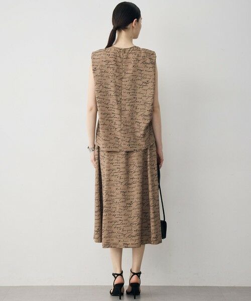 L size ONWARD(大きいサイズ) / エルサイズオンワード ロング・マキシ丈ワンピース | 【30th ANNIVERSARY】5cityプリント ノースリーブワンピース | 詳細4