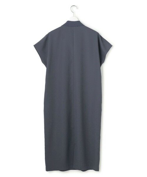 L size ONWARD(大きいサイズ) / エルサイズオンワード ロング・マキシ丈ワンピース | 【WEB限定】FluidBackSatin ニット衿シャツワンピース | 詳細9