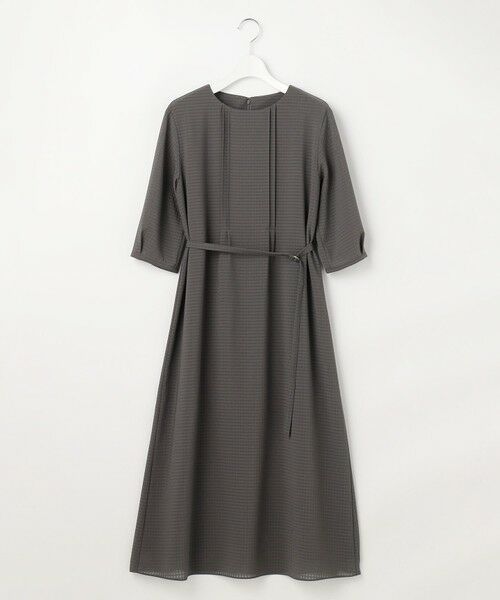 L size ONWARD(大きいサイズ) / エルサイズオンワード ドレス | シアーブロックチェック ワンピース | 詳細2