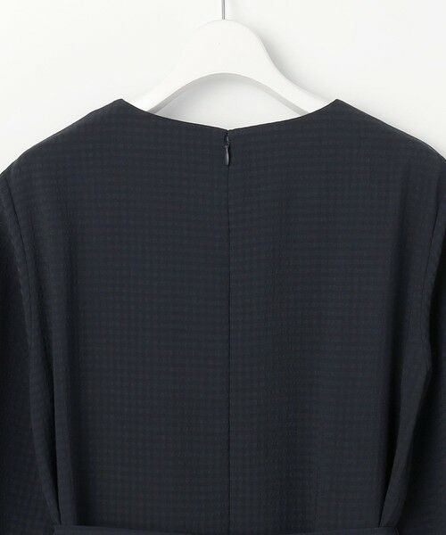 L size ONWARD(大きいサイズ) / エルサイズオンワード ドレス | シアーブロックチェック ワンピース | 詳細10