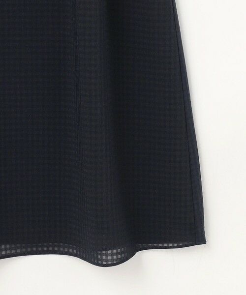 L size ONWARD(大きいサイズ) / エルサイズオンワード ドレス | シアーブロックチェック ワンピース | 詳細9