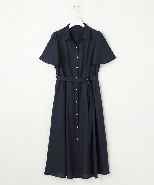 L size ONWARD(大きいサイズ) / エルサイズオンワード ミニ丈・ひざ丈ワンピース | スムージーポリエステル ワンピース | 詳細4