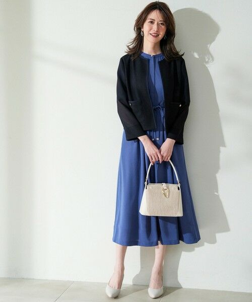 L size ONWARD(大きいサイズ) / エルサイズオンワード ドレス | ジョーゼットジャージー ワンピース | 詳細5