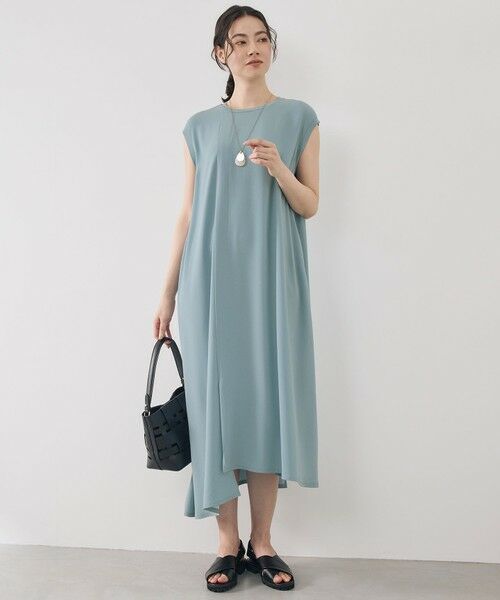 L size ONWARD(大きいサイズ) / エルサイズオンワード ロング・マキシ丈ワンピース | 【17号サイズまで展開・カタログ掲載・WEB先行販売】ストレッチアムンゼン ワンピース | 詳細10