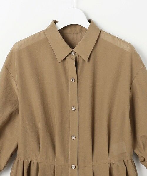 L size ONWARD(大きいサイズ) / エルサイズオンワード ミニ丈・ひざ丈ワンピース | 【カタログ掲載】シアーボイルシャツ ワンピース | 詳細4