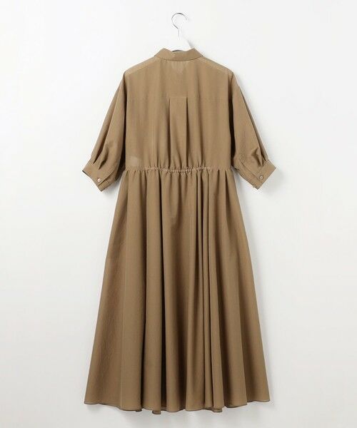 L size ONWARD(大きいサイズ) / エルサイズオンワード ミニ丈・ひざ丈ワンピース | 【カタログ掲載】シアーボイルシャツ ワンピース | 詳細7