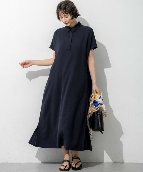 L size ONWARD(大きいサイズ) / エルサイズオンワード ロング・マキシ丈ワンピース | ドライ2WAYツイル ワンピース | 詳細14