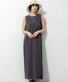 L size ONWARD(大きいサイズ) / エルサイズオンワード ドレス | 【一部予約】ダブルフェイスジャージー Iラインワンピース