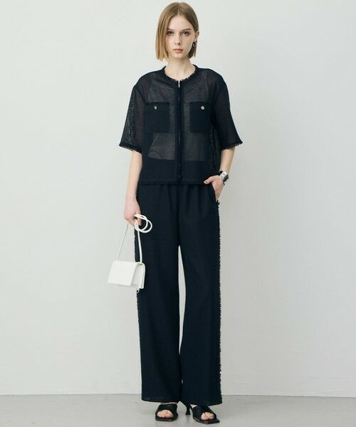 L size ONWARD(大きいサイズ) / エルサイズオンワード その他パンツ | サマーレノクロス ワイドパンツ | 詳細9