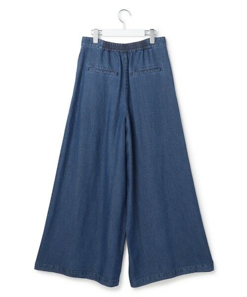 L size ONWARD(大きいサイズ) / エルサイズオンワード その他パンツ | ナチュラルソフトデニム タックワイドパンツ | 詳細12