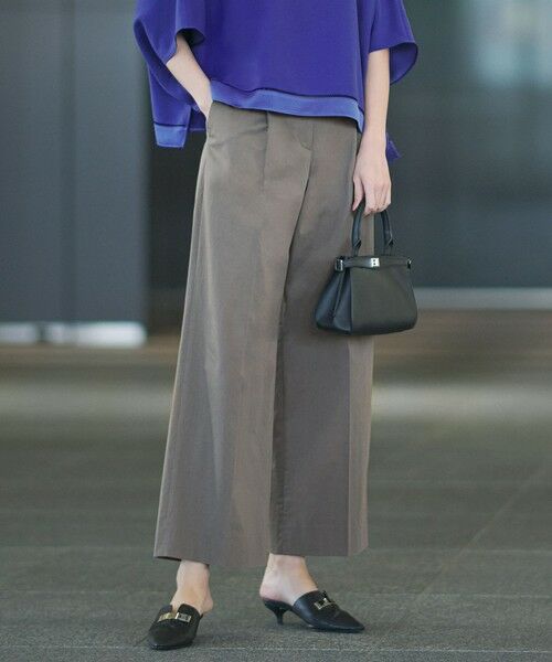 L size ONWARD(大きいサイズ) / エルサイズオンワード その他パンツ | 【30th ANNIVERSARY】 NEO Unleash ワイドパンツ（スティールカーキ）