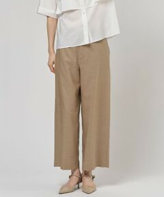 L size ONWARD(大きいサイズ) / エルサイズオンワード その他パンツ | FLAXASAオックス ワイド ストレート パンツ