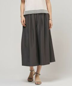 L size ONWARD(大きいサイズ) / エルサイズオンワード その他パンツ | エアリースパンボイル ガウチョ パンツ