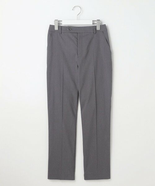 L size ONWARD(大きいサイズ) / エルサイズオンワード その他パンツ | エアリーストレッチ テーパードパンツ（シャンブレーグレー）