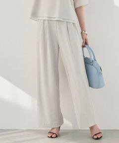 L size ONWARD(大きいサイズ) / エルサイズオンワード その他パンツ | 【カタログ掲載】ストレッチアムンゼンワイド パンツ