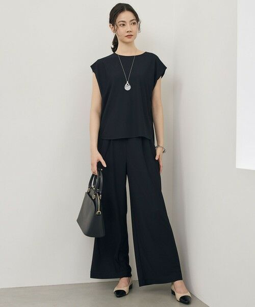 L size ONWARD(大きいサイズ) / エルサイズオンワード その他パンツ | 【17号サイズまで展開・カタログ掲載】ストレッチアムンゼンワイド パンツ | 詳細19