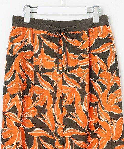 L size ONWARD(大きいサイズ) / エルサイズオンワード その他パンツ | 【カタログ掲載】シアーカラミプリントワイド パンツ | 詳細7