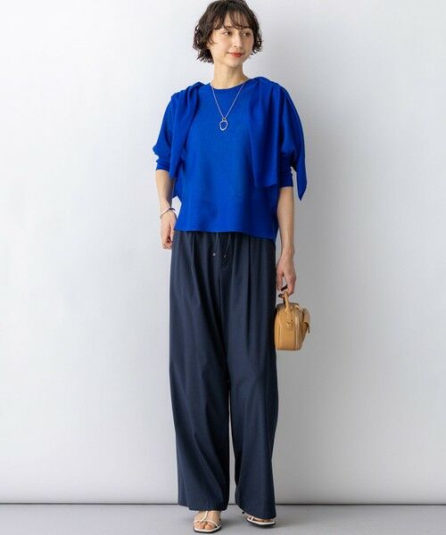 L size ONWARD(大きいサイズ) / エルサイズオンワード その他パンツ | ナチュラルスラブストレッチ ワイドパンツ | 詳細26